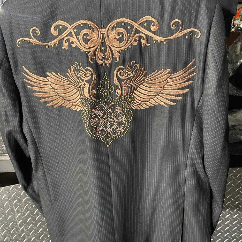 Eagle sports pin stripes casual unique Blazer